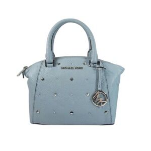 Michael Kors Light Blue Satchel with Studs